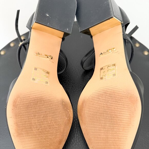 ALDO - Canadian Company - Bloc Heel Strap Pump - Black - 10 - Picture 6 of 7